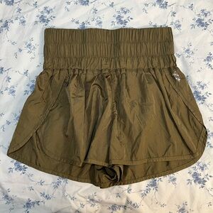 FP Movement Olive Green Shorts